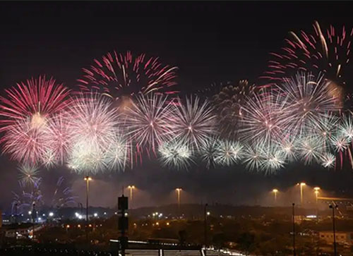 嘉祥县焰火晚会